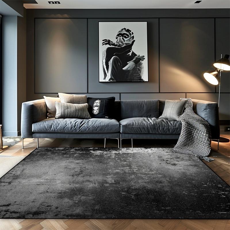 Luxuriöse graue Teppiche im nordischen Stil Wohnzimmer Hochwertige Heimdekoration Sofa Große Flächenteppiche Lounge Ankleidezimmer Weiche rutschfeste Matten