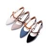 Fashion Luxury Baotou Summer Women's Sandals New Pointed Thick Heels Party Fashion High Top Sandals