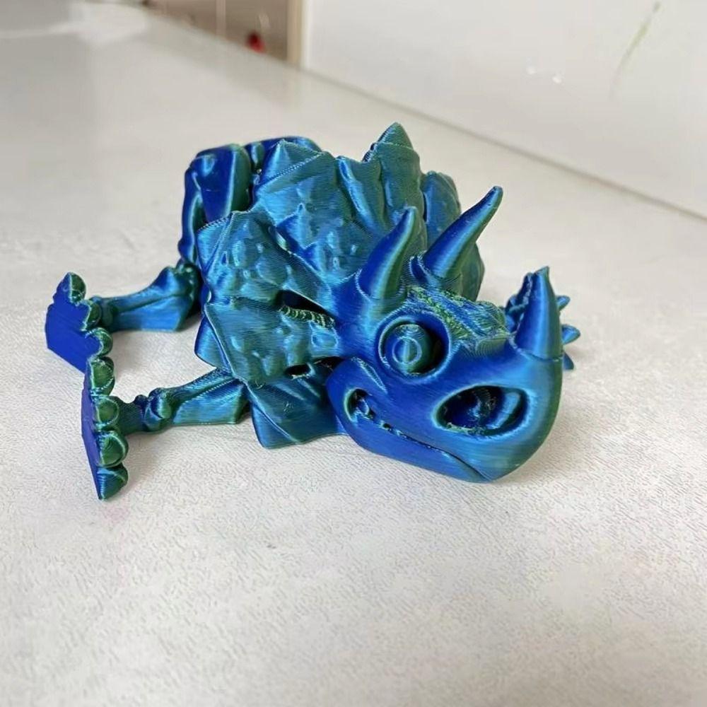 Candy Color 3D Printed Crystal Dinosaur Crystal 3D Articulated Dinosaur Toys  Kid Gift