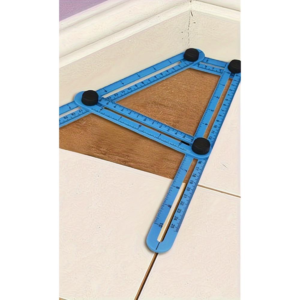 Versatile 4-in-1 Folding Ruler - Dual Inch and Centimeter Scale, Ideal for Measuring Angles, Edges and Angles, Durable Plastic