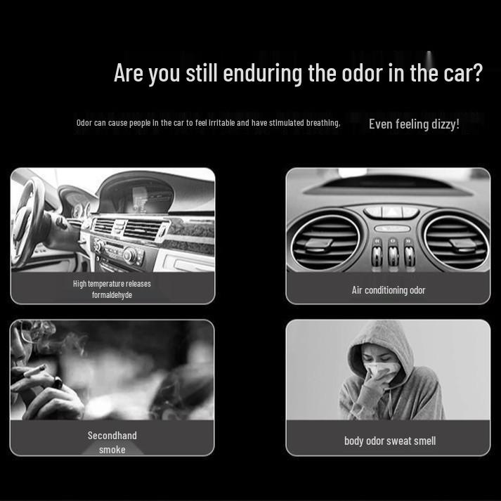 2025 Luxury Square Air Vent Car Perfume - Long-Lasting Fresh Aroma and Odor Removal