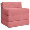 Folding Sofa Bed Pink 200 X 70 X 15 Cm Velvet