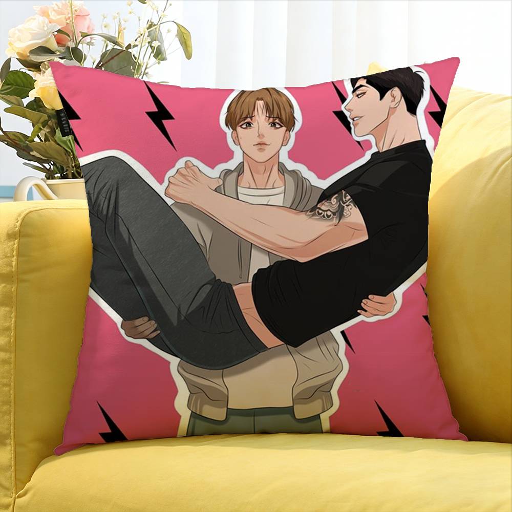 Bl Manhwa Jinx Joo Jaekyung Kim Dan Various Sizes Square Pillow Case For Car Home Bedchamber Decor