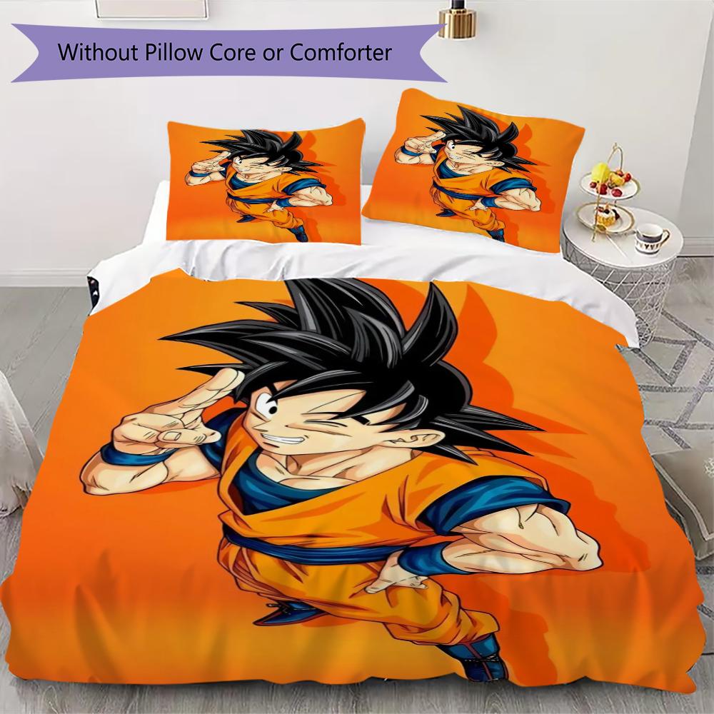 

DRAGON BALL Pattern Bedding uilt Set uilt Cover Pillowcase Home Decoration Birthday Gift (1 * duvet cover + 2 * pillowcase without core)33 135x200cm