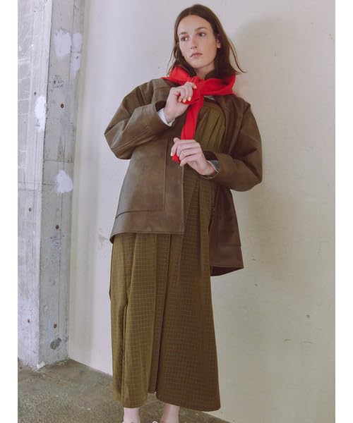 Emi Faux Leather Double Zip Blouson 13WFJ254031 BRW 1