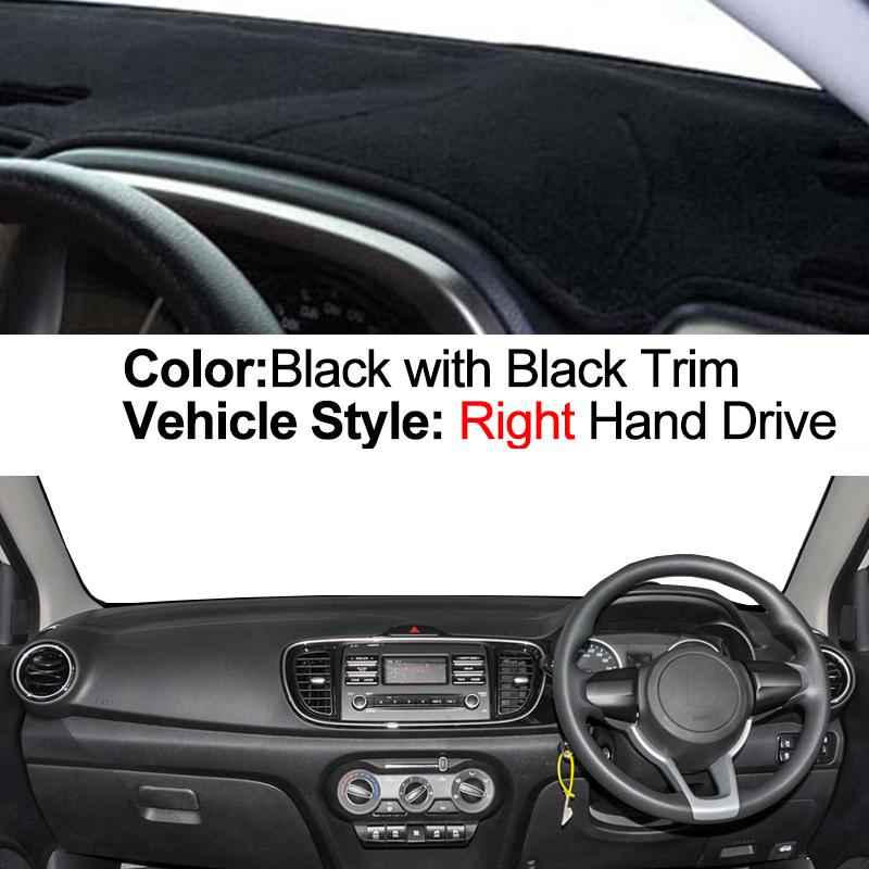 Car Auto Inner Dashboard Cover For KIA Pegas Soluto 2017 2018 2019 2020 Center Console Protector Carpet Dashmat Reduce Sun Shade