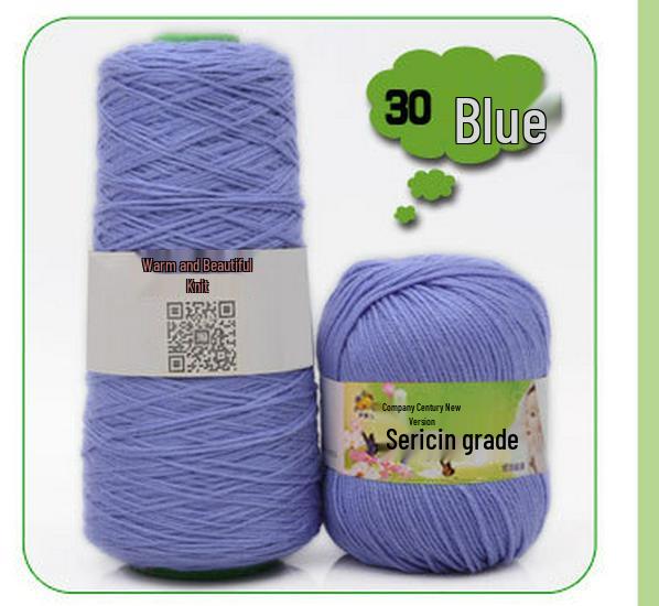 Filato di Cotone al Latte con Proteine della Seta per Maglieria e Uncinetto per Sciarpa per Neonato