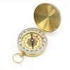 G50 Compass Pure Copper Pocket Watch Multifunctional Covered Luminous Retro Flip Cover Compass For Outdoor Hiking