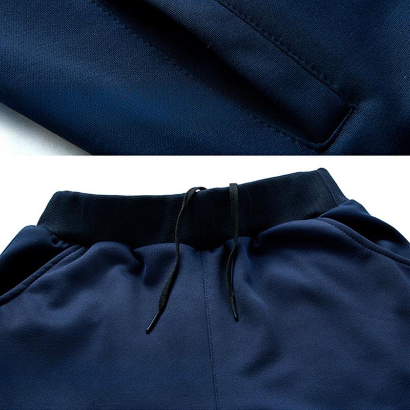 Herrenjacke und Hose Solid Suit Herbst Männer Casual Stickerei Sets Sportswear Fashion Trainingsanzug Set Männliche Markenkleidung