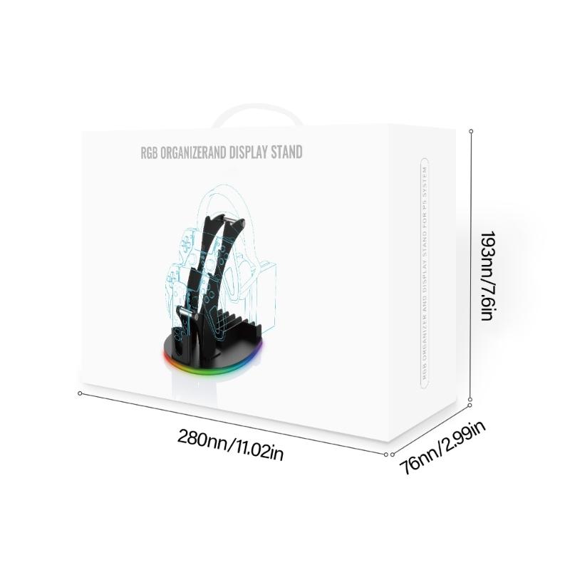 Colorful Light Stand For Controllers And Game Accessories Storage Headset Organization With DIY Design And Color Option