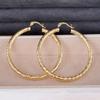 925 Sterling Silver Hoop Earrings Elegant Attractive Big Circle Party Accessories for Women Delicate Charms Engagement Jewelry