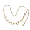 Adjustable Thin Metal Waist Chain Women Heart Pendant Body Chain Girls Daily Office Wear Decor Accessory