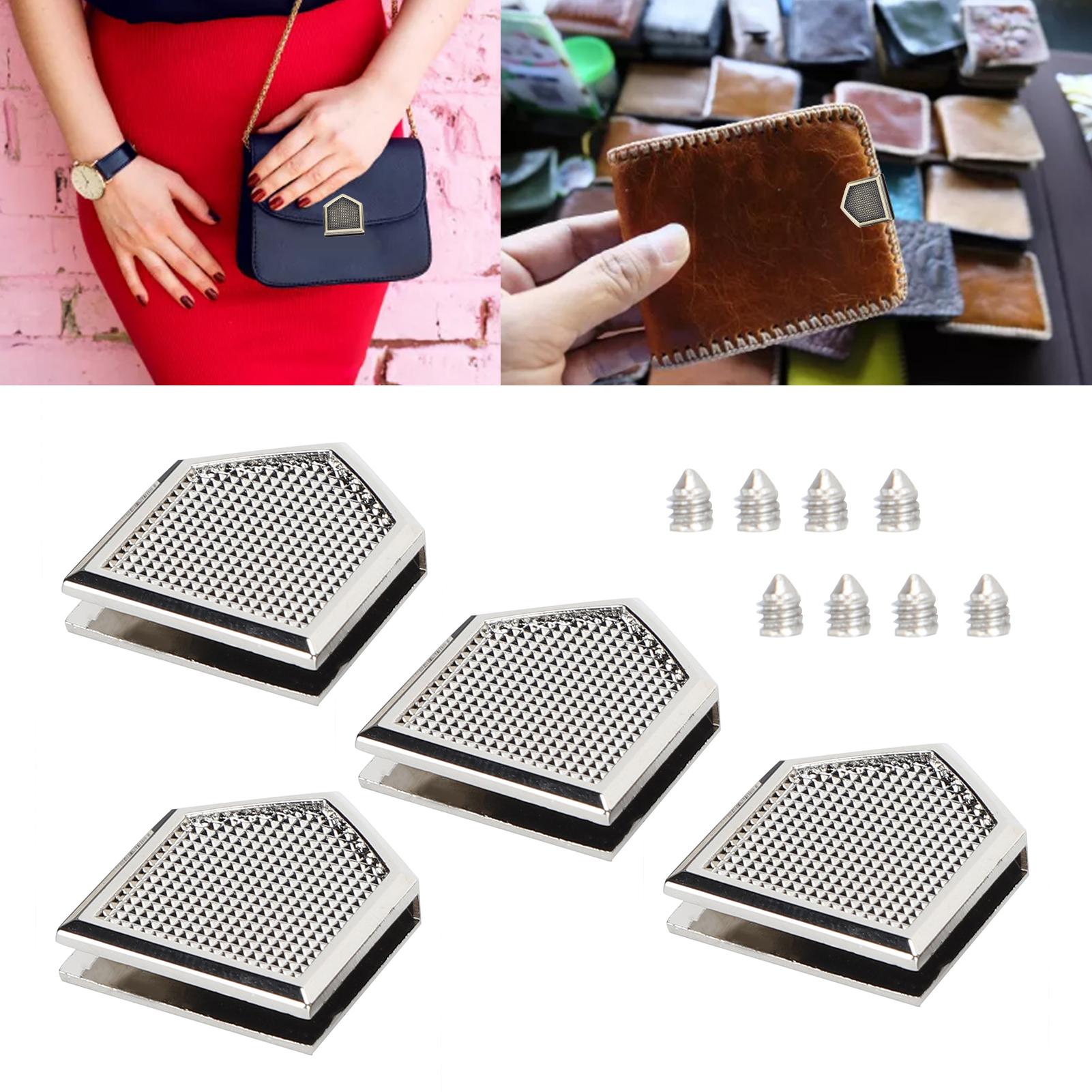 

4 Set Metal Decorative Buckle SpecialShaped Leather Goods Luggage Accessories(Bronze B01-51-52066 )