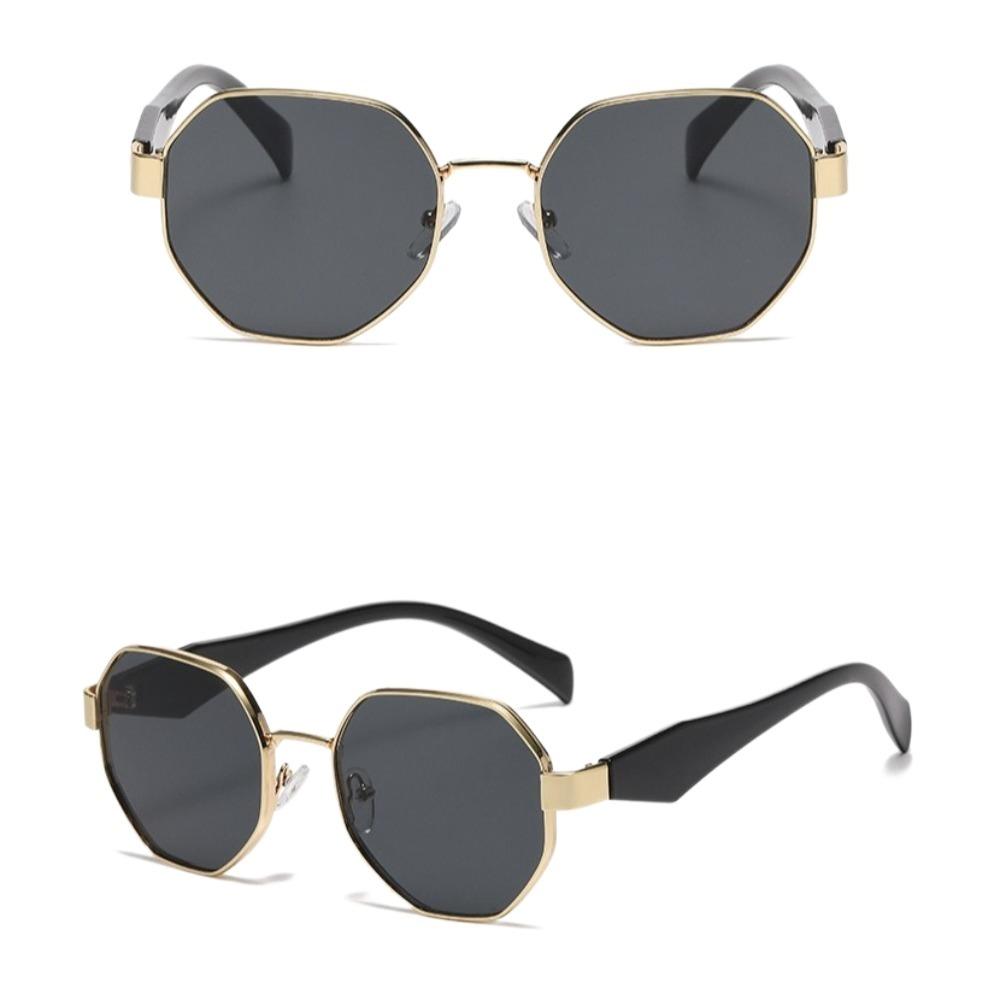 Gradient Color Polygonal Sunglasses UV400 Anti-UV Glasses Retro Women Sunglasses  Business