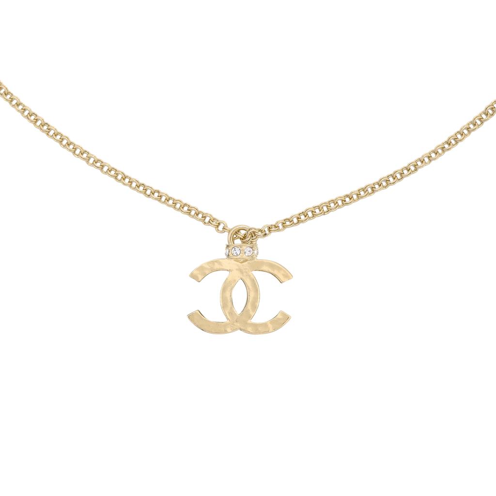 Chanel 24P Spring Summer Collection Solid Color Double C Pendant Necklace Women Necklace Gold ABD105-B16157-NW375