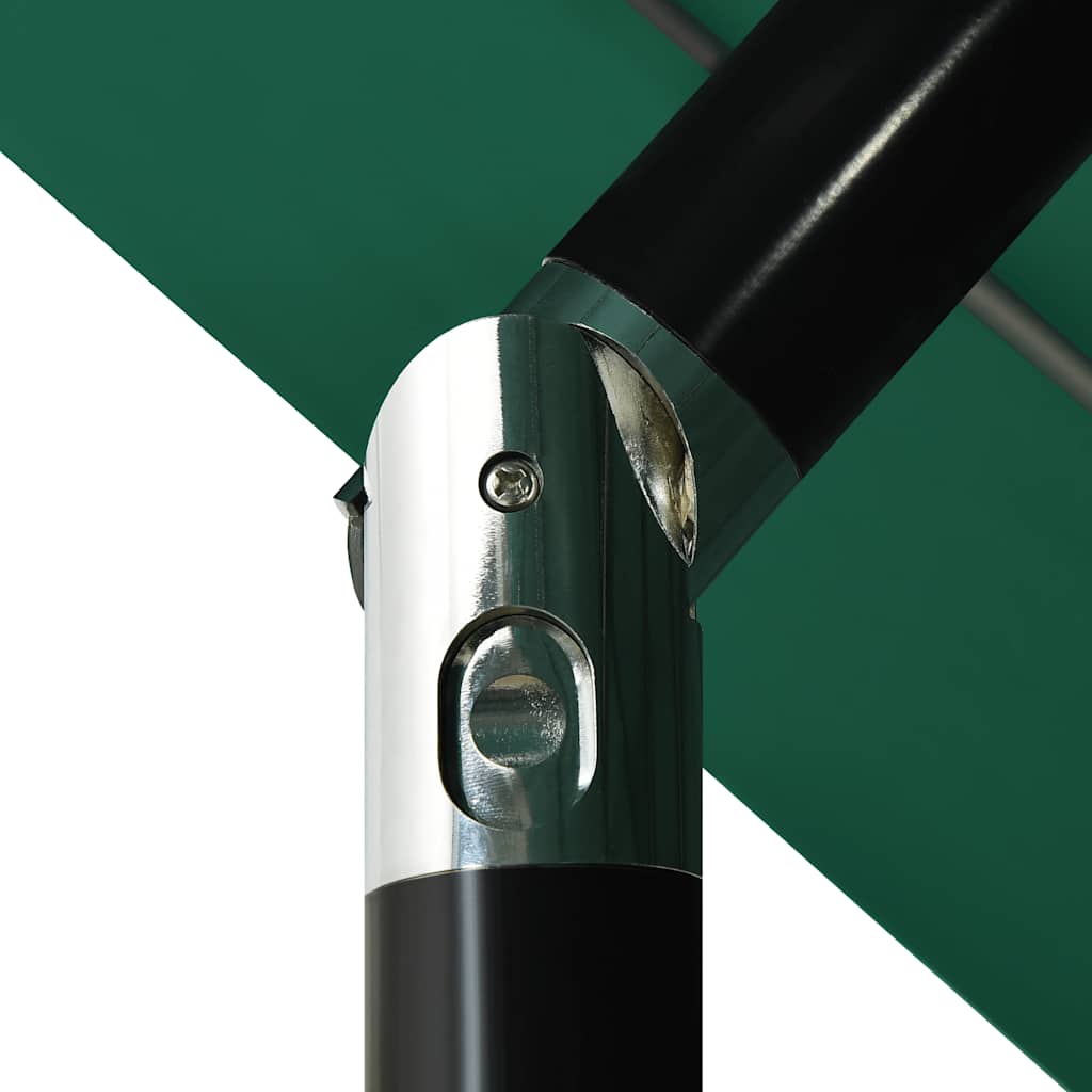 3 Layer Green Sun Umbrella with Aluminum Pole 3.5 m