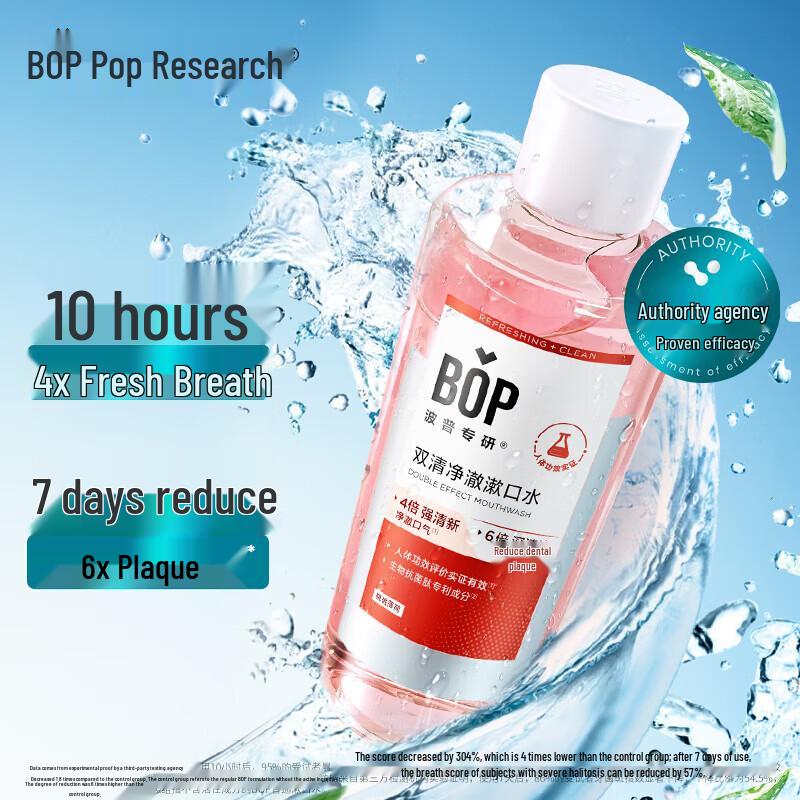 

Bop Dual Clear Active Antibacterial Peptide Mouthwash