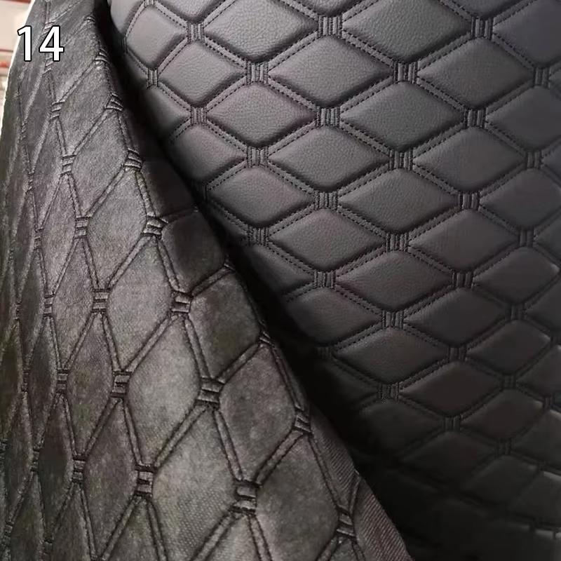 Tejido de Piel Sintética PU Artificial de 1M de Espesor Para Tapicería Muebles Asiento de Coche Pared de Fondo Decoración de Puerta Corredera Cuero Sintético