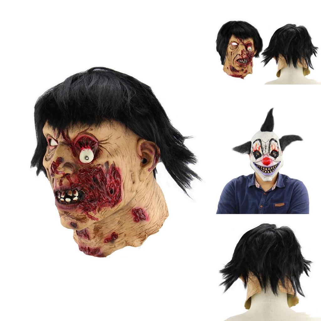 Handcrafted Latex Halloween Mask Joker Mask Bat Clown Mask Demon Clown Mask