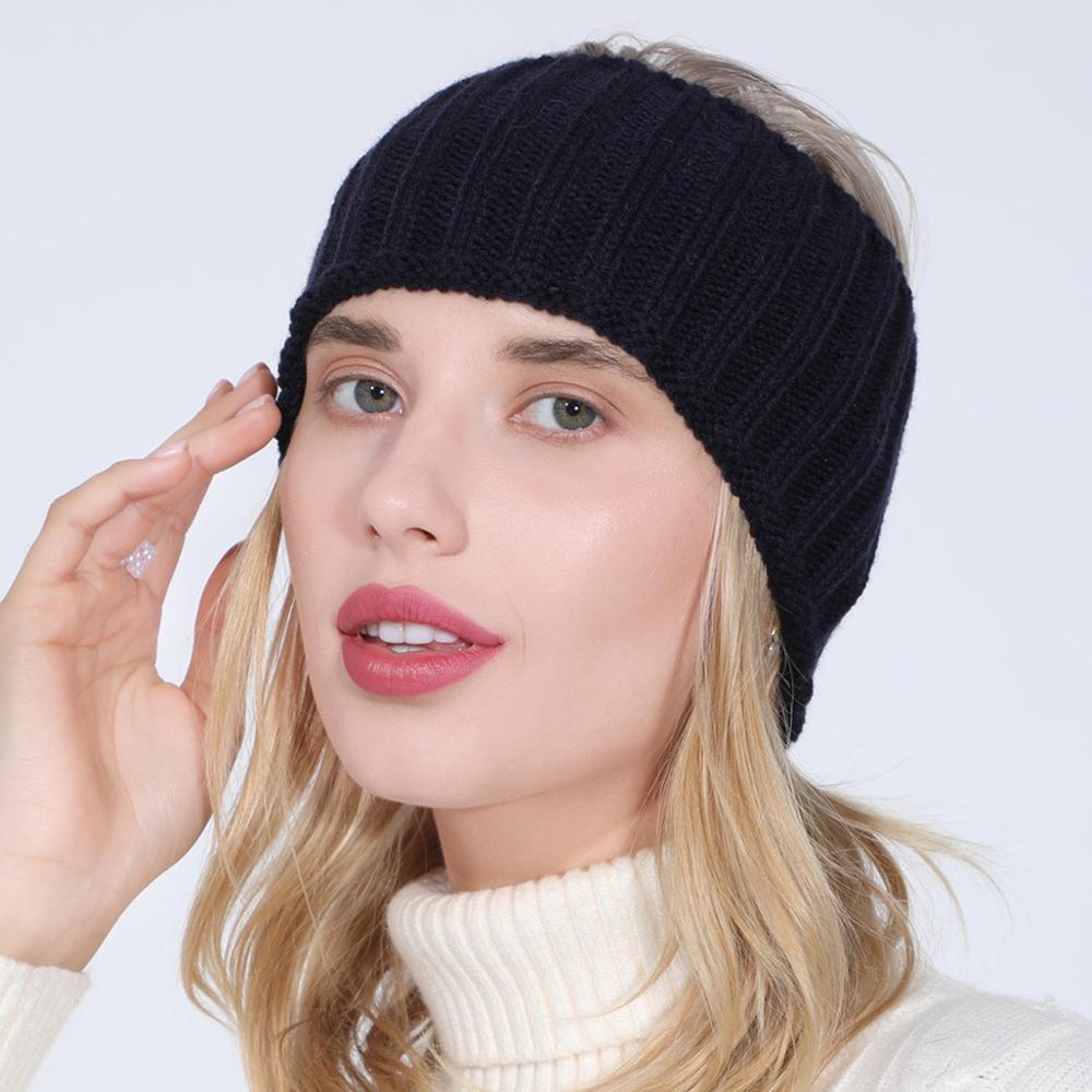 

Women Autumn Winter Ponytail Beanie Hat Female Acrylic Stripe Knitted Hat Lady Stretch Crochet Winter Hat One Size