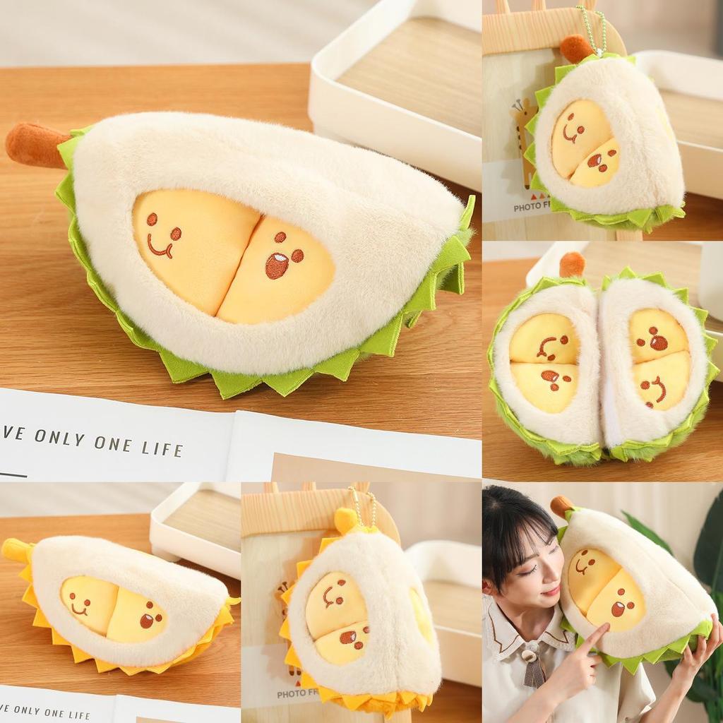 Creative Durian Plush Pillow Soft Stuffed Fruit Buddy Gift For Kids And Girls