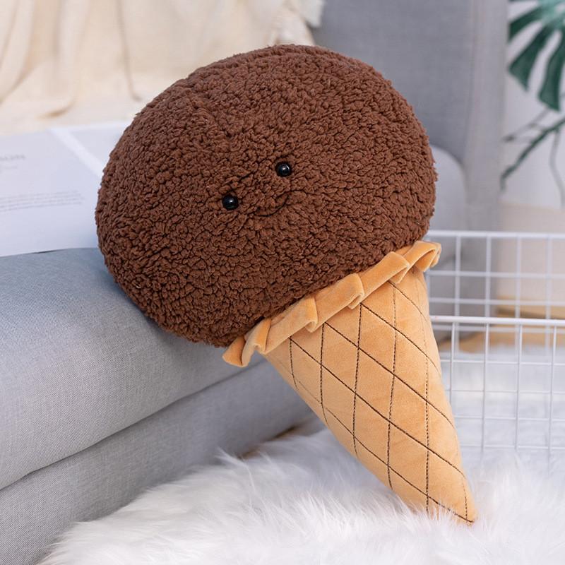 Ice Cream Plush Toys Cartoon Fill Doll Macaroon Xmas Gift Toys Ornament Stuffed