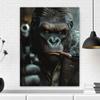 Modern Animal Gorilla Poster Gorilla Gangster Smokes A Cigar Wall Art Canvas Painting Fashion Pictures Prints Home Room Decor