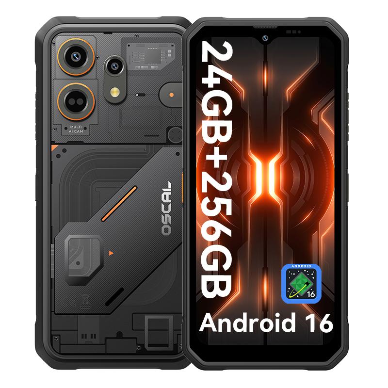 OSCAL MARINE 3 Android 16 Smartphone 8GB+128GB MediaTek Helio G81 Rugged Phone Mobile