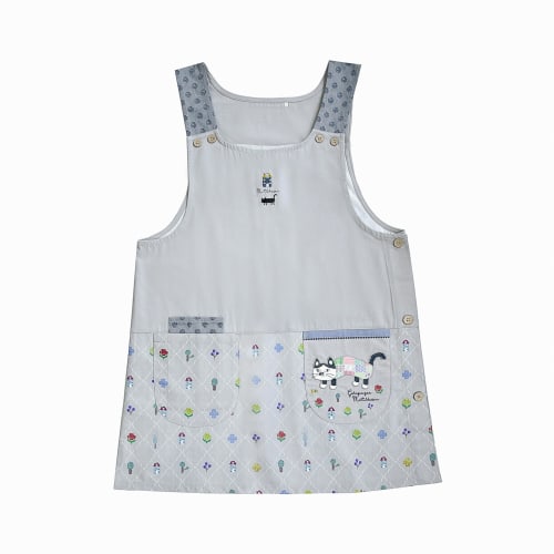 

Kusguru Japan Matilda Side Button Apron 258533 Gray M-L