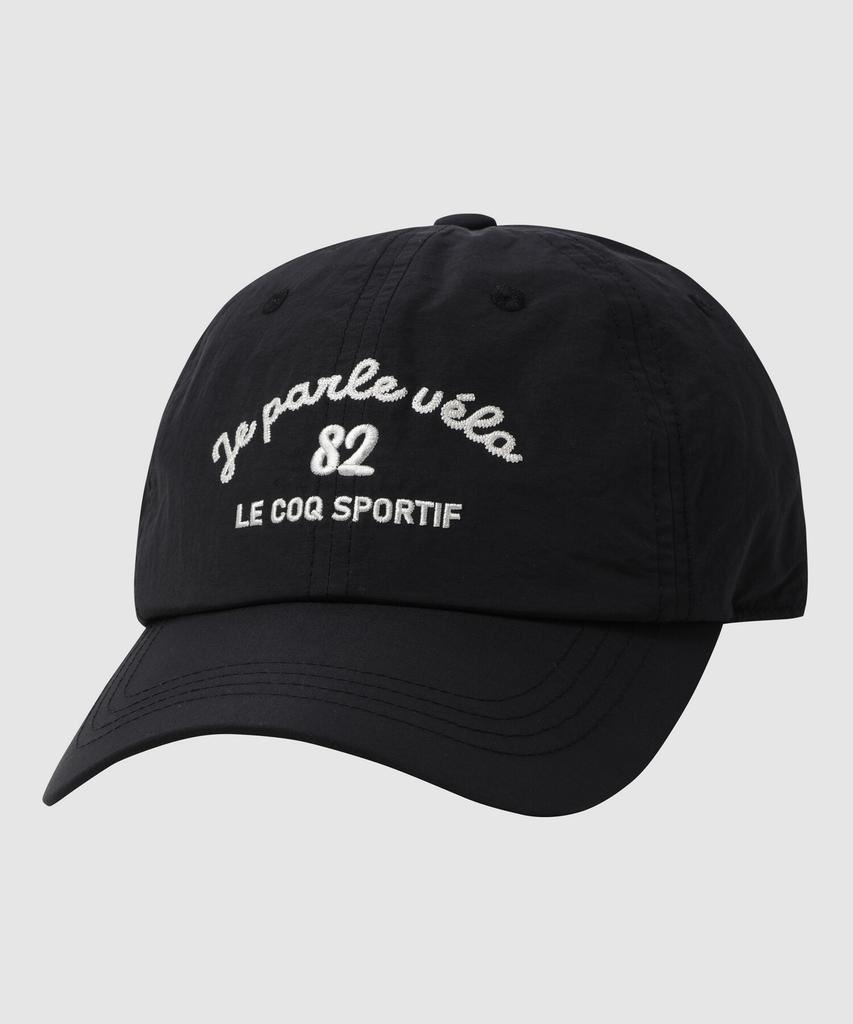 LECOQ Arch Lettering Lightweight Ball Cap - Black Qr323Acp72