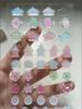 1pc Cute Aesthetic Stickers 3D Epoxy Gel Clover Strawberry Decals for Phone Case Journal DIY Scrapbook