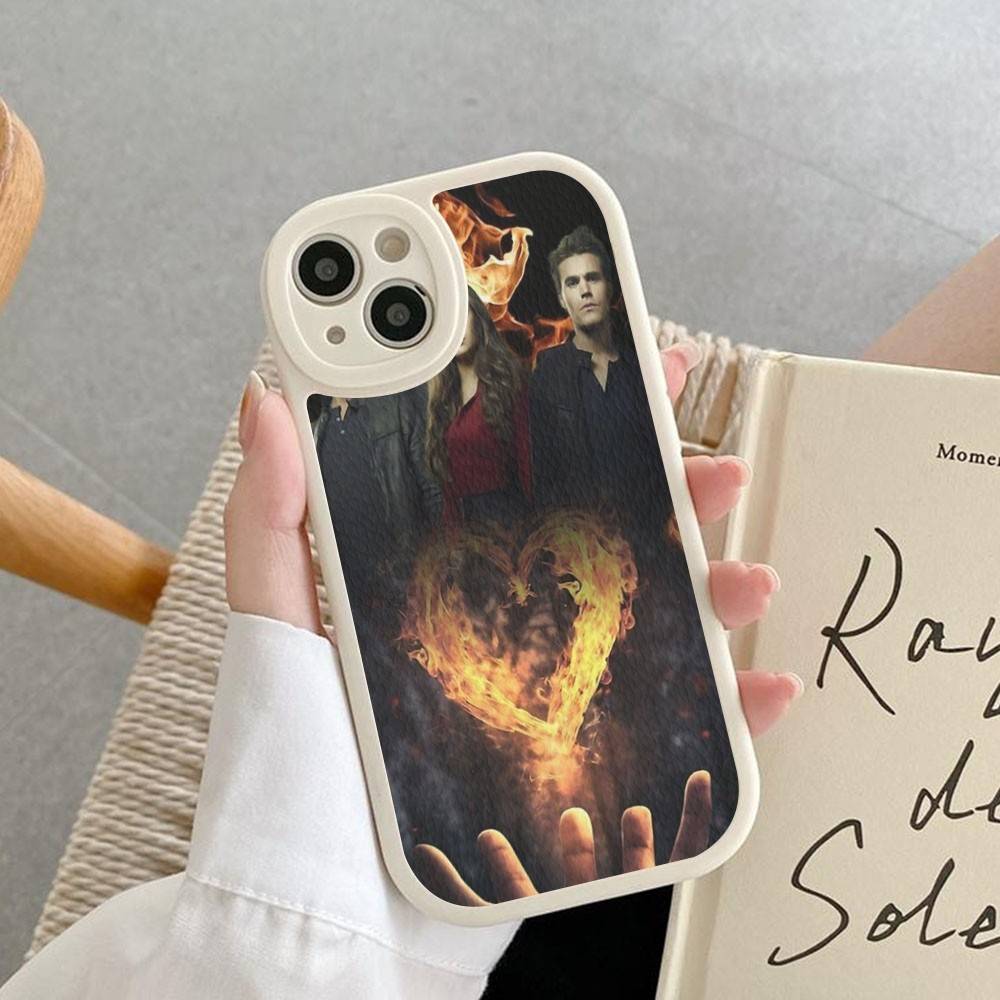 T-The V-Vampire Diaries Movie Phone Cover For iPhone 11 12 13 14 15 16 Pro Max Mini Plus Soft Leather Case