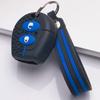 Key Case Cover for Volkswagen Golf Passat Polo Jetta A4 Bora B5 9N Lupo Sharan with Keychain Anti-Scratch Guard Shockproof Protection
