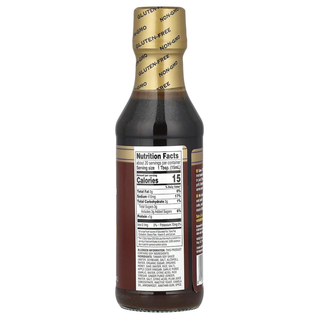 San-J Teriyaki, Stir-Fry & Marinade, Gluten Free, 10 Fl Oz (296 Ml)