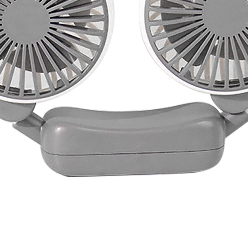 Portable Neck Fan Bendable Wearable USB Rechargeable Hand Free Mini Hanging Fan for Office Travel