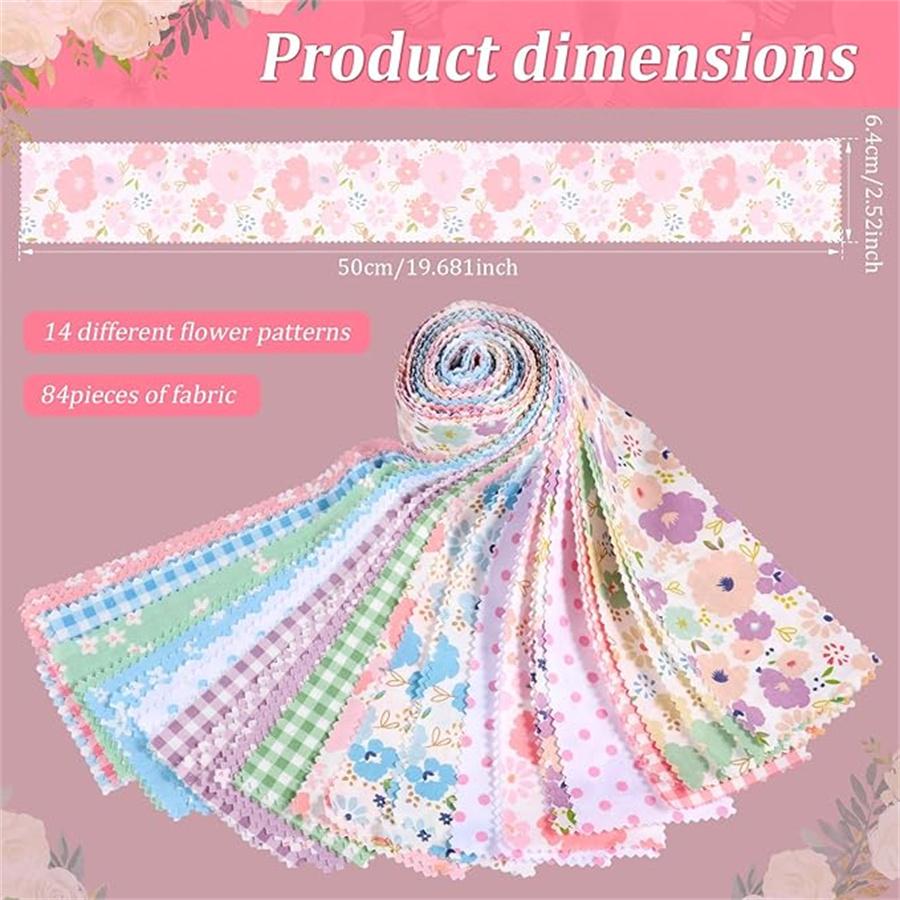 40 ks želé látky na patchwork proužky měkká patchwork látka 2,5 x 20 palců květinové patchwork látkové role na patchwork a šití