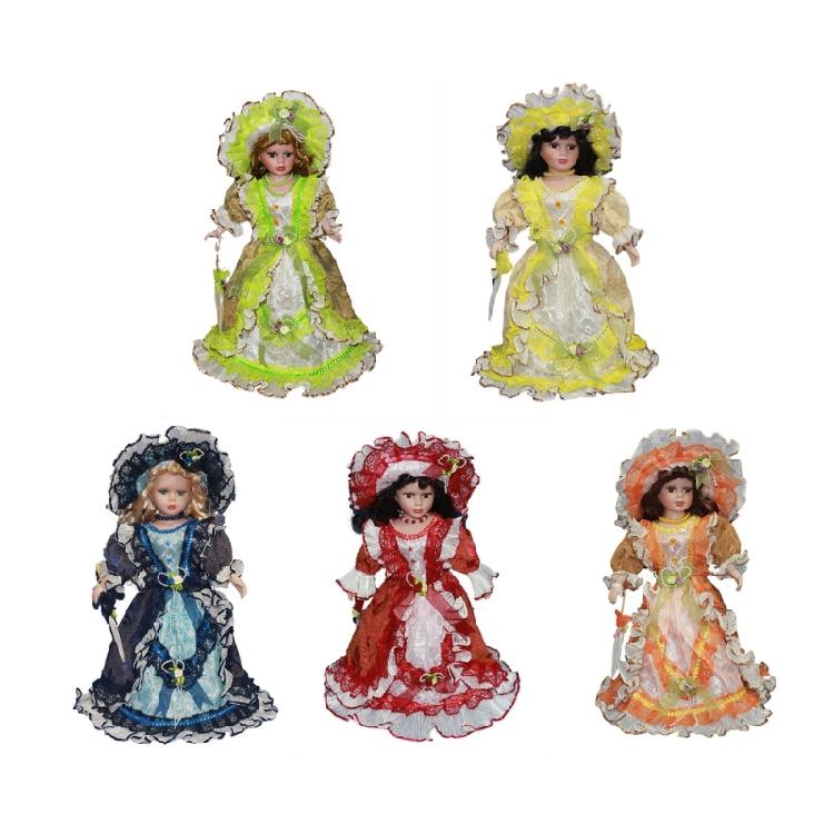 Lovely Triangel Porcelain Doll Ornament For Couples Friend Or Home Enthusiasts Italian Love Tokens Dolls