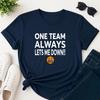 One Team Always Lets Me Down T Shirt Funny Football Fan Angry Face Slogan Tee