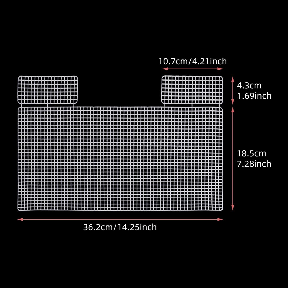 5pcs White Blank Grid Mat, Plastic Board Sheets, Ideal for DIY Weaving Yarn Bags or Handmade Embroidery or Crochet Art Projects