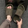2025 Niche Thick-soled Heightened Outer Wear Casual Versatile Sandals Lazy Retro One-word Beach Shoes 371293-J