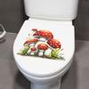Creative Red Mushroom Stickers - Bathroom and Toilet Decorative Wall Stickers for The Bathroom and Toilet Area