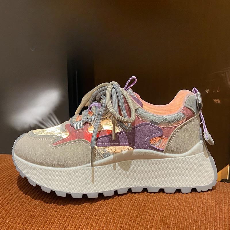 Nouvelles Chaussures de Sport et Décontractées à Semelles Épaisses Polyvalentes pour Femmes à Gros Pieds