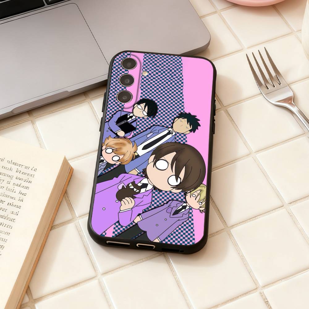 O-Ouran High School Anime Host C-Club Handyhülle Für Samsung Galaxy A73,A72,A71,A70,A53,A52,A51,Andere Weiche Schwarze Hülle