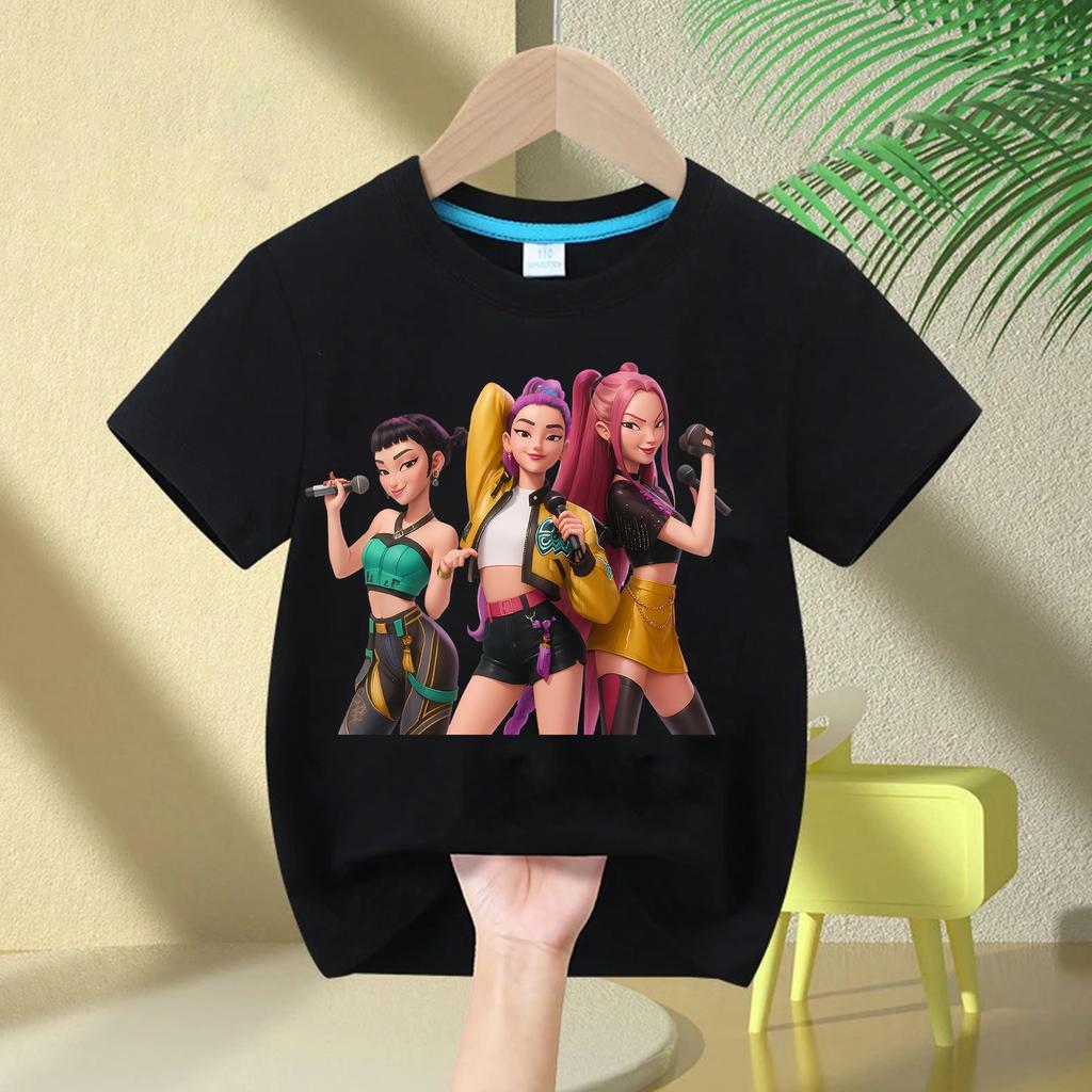 Kids T-shirts Children's Kpop Witch Hunt Short Sleeved Printed T-shirt