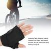 1 Pair Electric Half Hand Warmer Ultra Adjustable Elastic Wrist Strap Wide Use Electric Heated Gloves with Data Cable for Riding