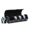 Family Watch Fits 4 Hexagonal Retro Watch Genuine Leather Watch Watch Storage Luxury Velvet Business Black Contact's Roll, Watches, Case, Case, Box,