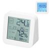 Multifunctional LCD Digital Touching Screen Hygrothermograph Indoor Humidity and Temperature Meter Dual-Screen Table Clock