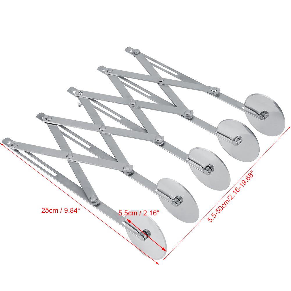 Antihaft Teigrad Edelstahl Kuchenmesser Abschnitt Teig Brot Küchenwerkzeug 5 Räder