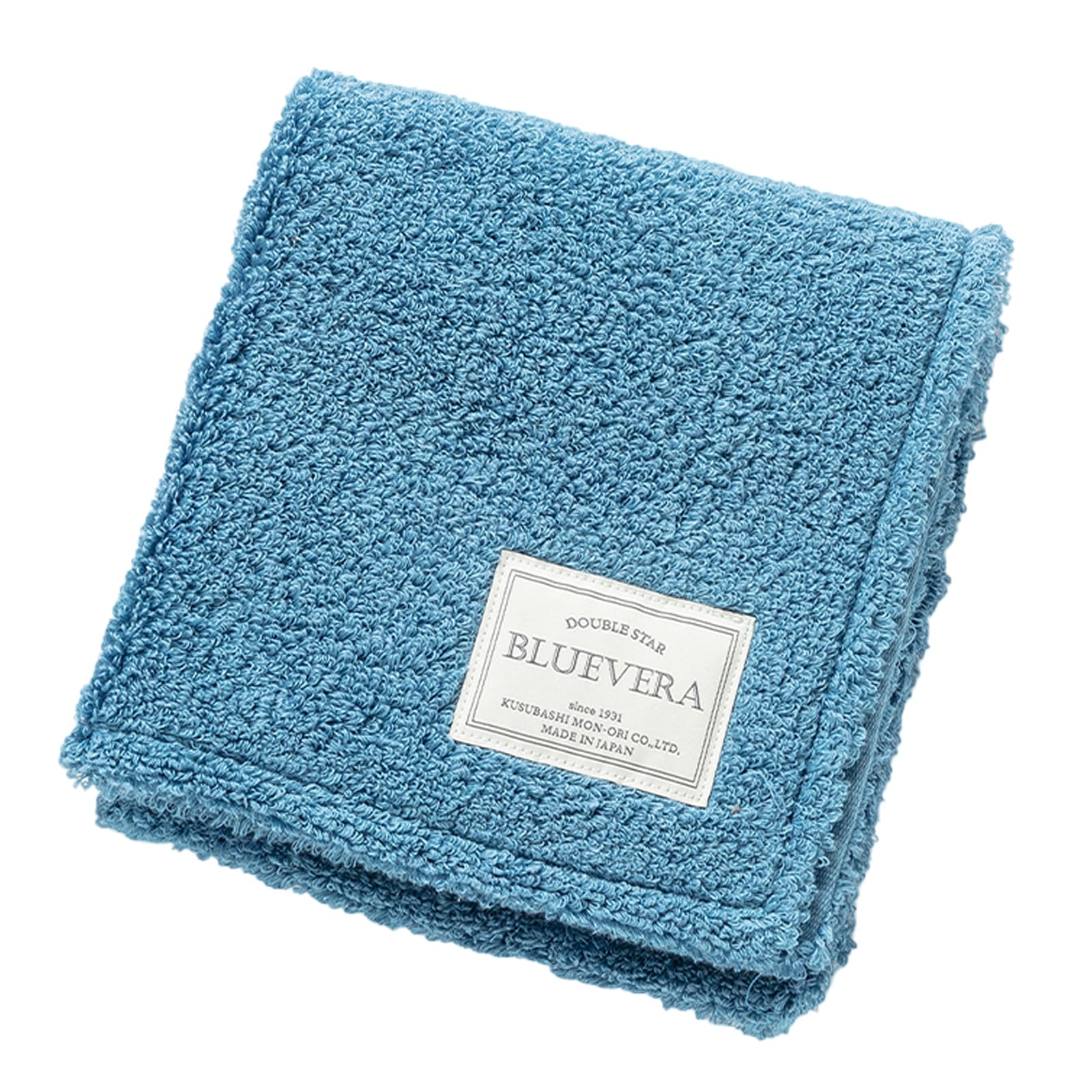 

Imabari Towel STAR Nanboshibashi Approximately 33 x 35 Made in Blue DOUBLE BLUEVERA Washcloth, Monori, cm, Japan, Gray, 1-04116-51-B