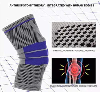 JERN Knee Compression Sleeve - Knee Brace, for Knee Pain, for Men & Women, Knee Support for Running, Weightlifting, Gym, Workout, Sports – (1 Pac